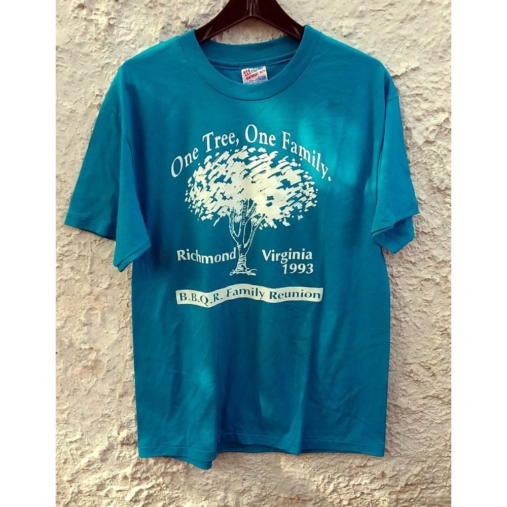 1993 VINTAGE Richmond Virginia Family Reunion t shirt BBQR Large